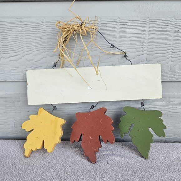 Autumn Leaves Hanging Welcome to Our Home Wooden Decor Sign Plaque Fall - Picture 9 of 9